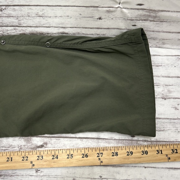 Exofficio Pants 12 Womens Insect Shield Nylon Stretch Roll Up Hiking Olive Green - Picture 7 of 11